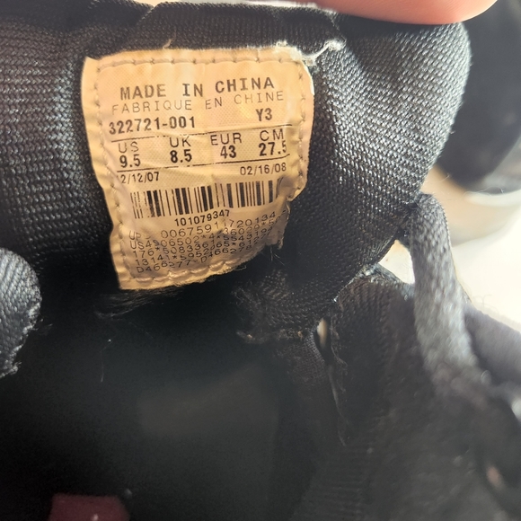 Nike 2008 Men's 9.5 US Black Silver Countdown Air Jordan 17 - Picture 7 of 9